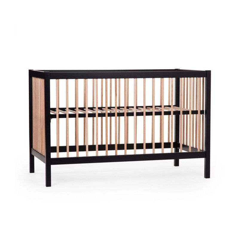 Lit 60x120 Cot97 CHILDHOME Noir/Naturel