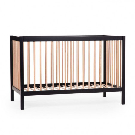 Lit 60x120 Cot97 CHILDHOME Noir/Naturel