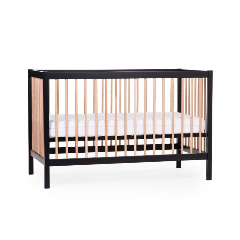 Lit 60x120 Cot97 CHILDHOME Noir/Naturel
