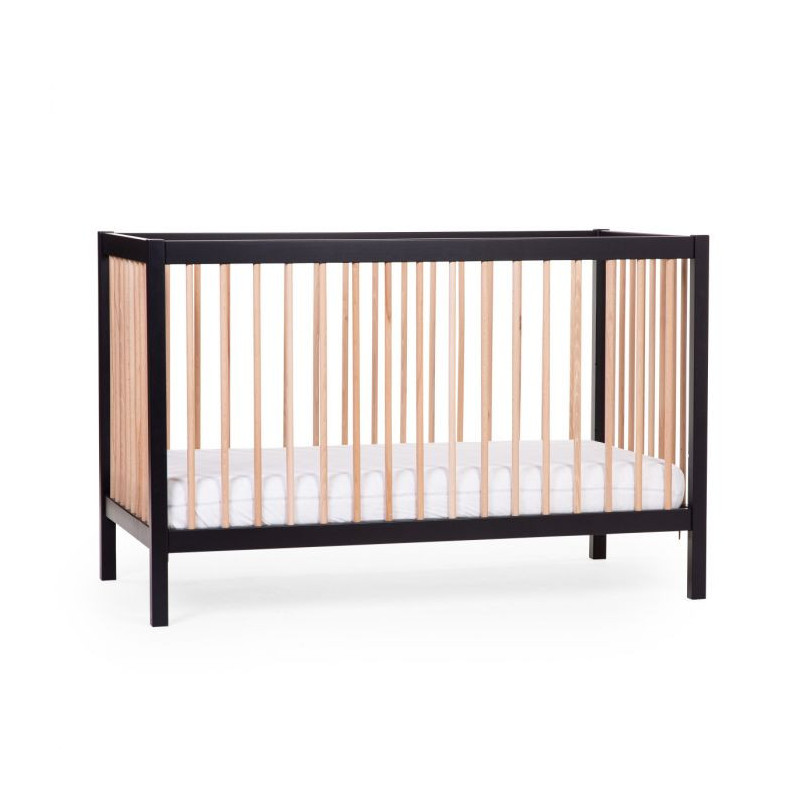 Lit 60x120 Cot97 CHILDHOME Noir/Naturel