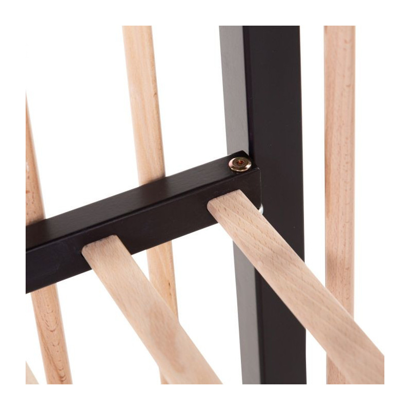 Lit 60x120 Cot97 CHILDHOME Noir/Naturel