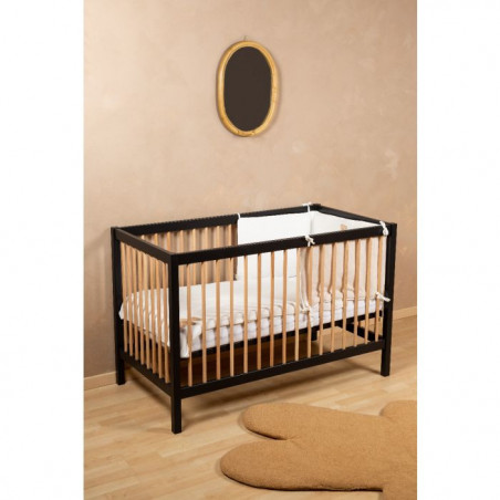 Lit 60x120 Cot97 CHILDHOME Noir/Naturel