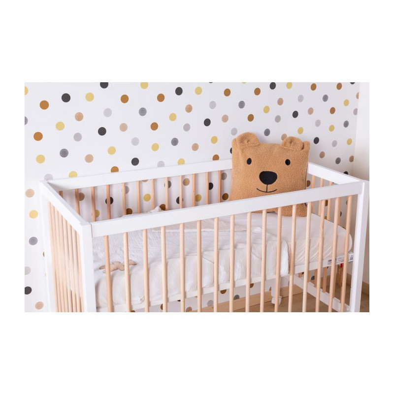 Lit 60x120 Cot97 CHILDHOME Blanc/Naturel