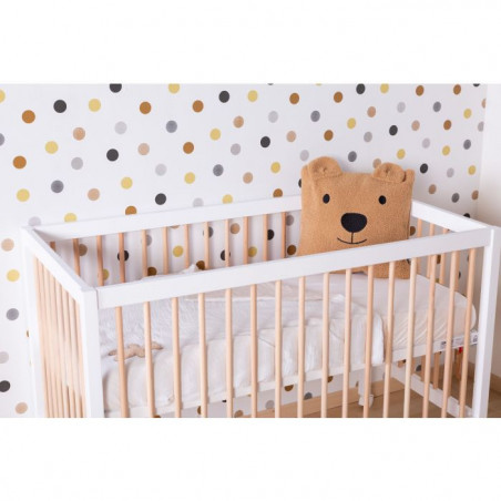 Lit 60x120 Cot97 CHILDHOME Blanc/Naturel