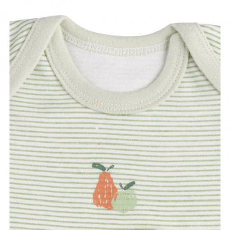 Lot de 3 bodies à manches courtes 3mois SAUTHON Botanica