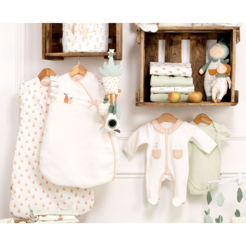 Gigoteuse naissance à volants écru SAUTHON Botanica