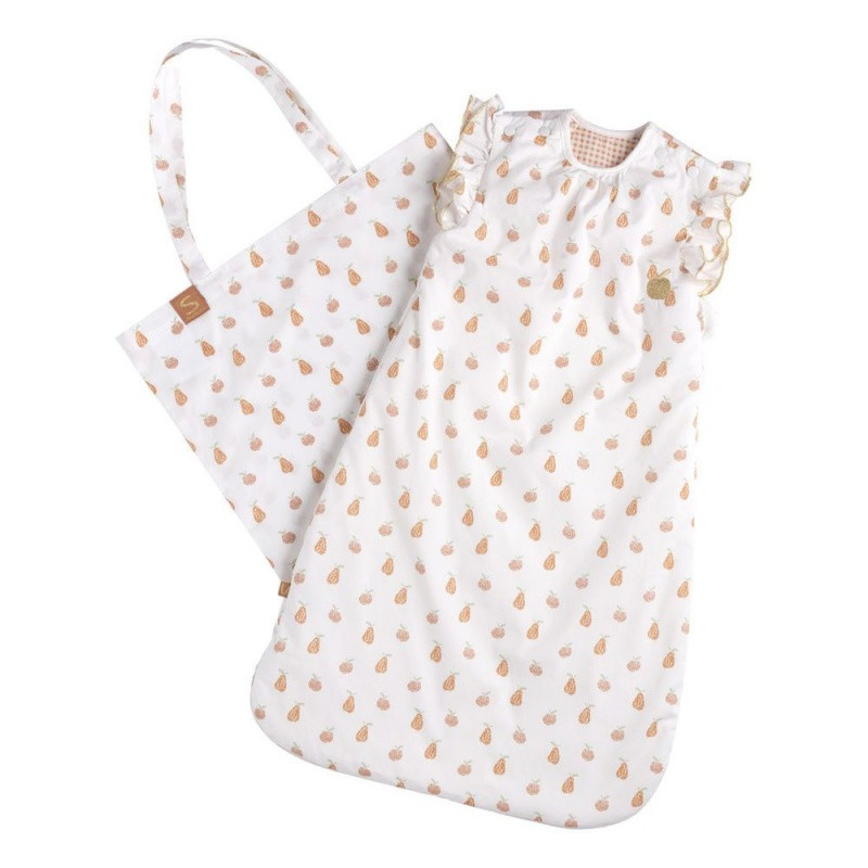 Gigoteuse ouatinée 0/6m à volants SAUTHON Botanica