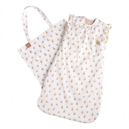 Gigoteuse ouatinée 0/6m à volants SAUTHON Botanica