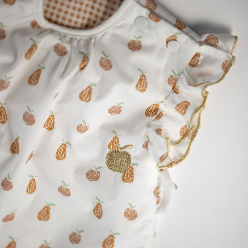 Gigoteuse ouatinée 0/6m à volants SAUTHON Botanica