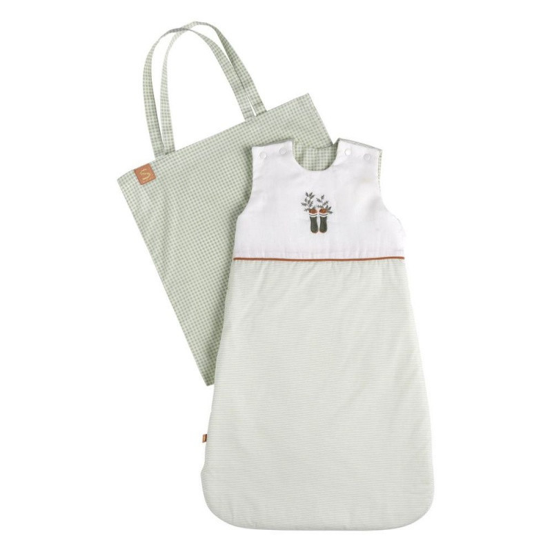 Gigoteuse ouatinée 0/6m à rayures SAUTHON Botanica