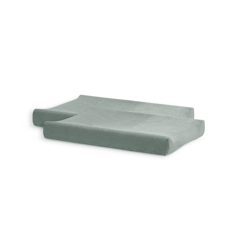 Lot de 2 housses de matelas à langer JOLLEIN Ash green