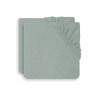 Lot de 2 housses de matelas à langer JOLLEIN Ash green