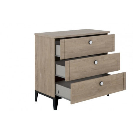 Commode 3 tiroirs GALIPETTE Marcel black