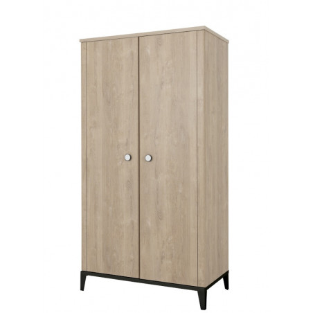 Armoire 2 portes GALIPETTE Marcel black