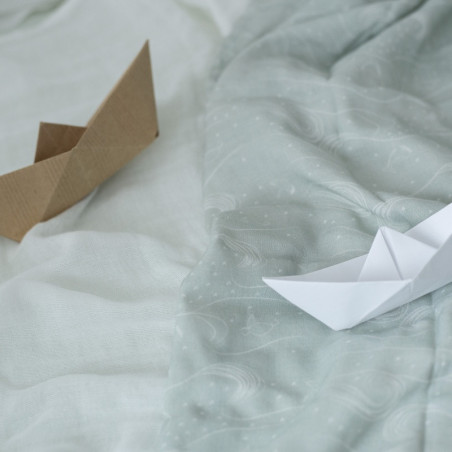 Lot de 3 langes 70x70 TROIS KILOS SEPT Au large de nova