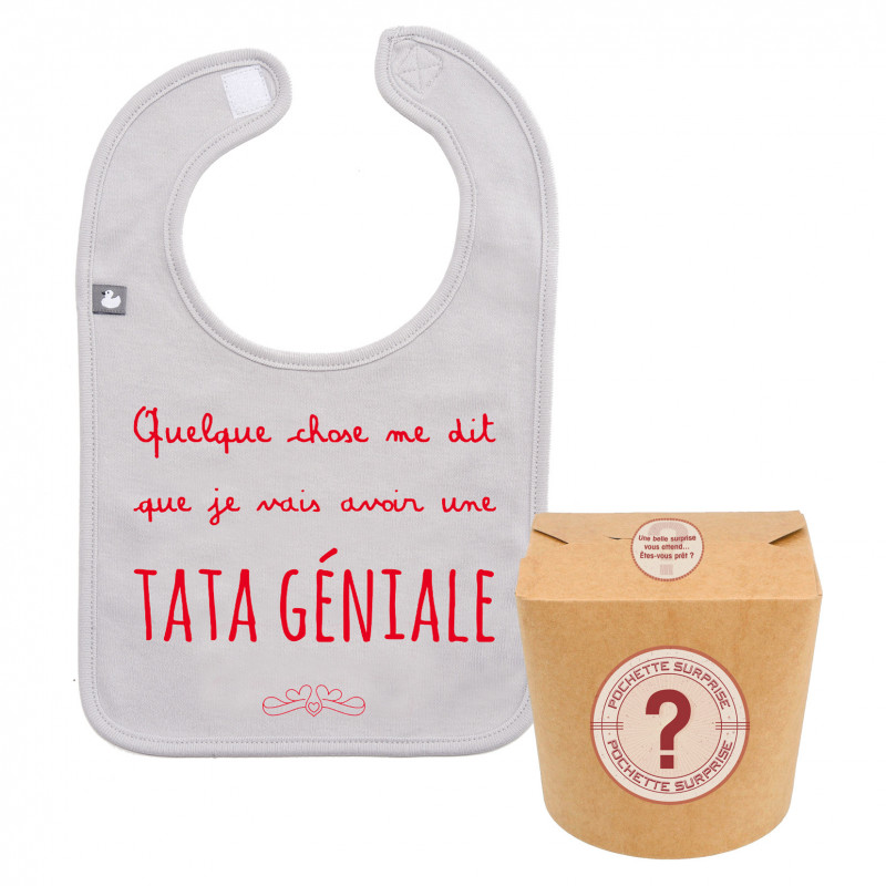 Pochette surprise "je vais avoir une tata géniale" BB&CO