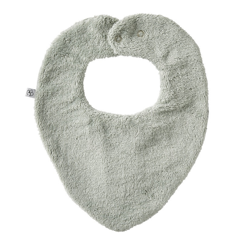 Bavoir bandana bambou/gaze BB&CO Vert de gris