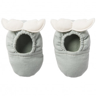 Chaussons 0/6 m ailes d'ange BB&CO Vert de gris