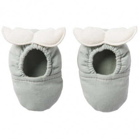 Chaussons 0/6 m ailes d'ange BB&CO Vert de gris