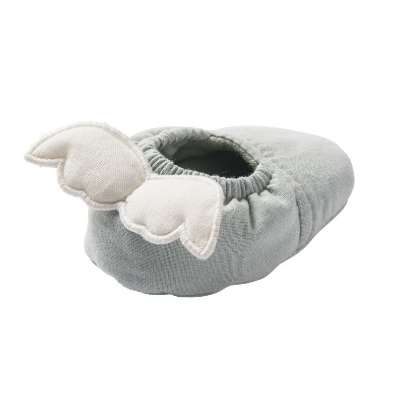 Chaussons 0/6 m ailes d'ange BB&CO Vert de gris