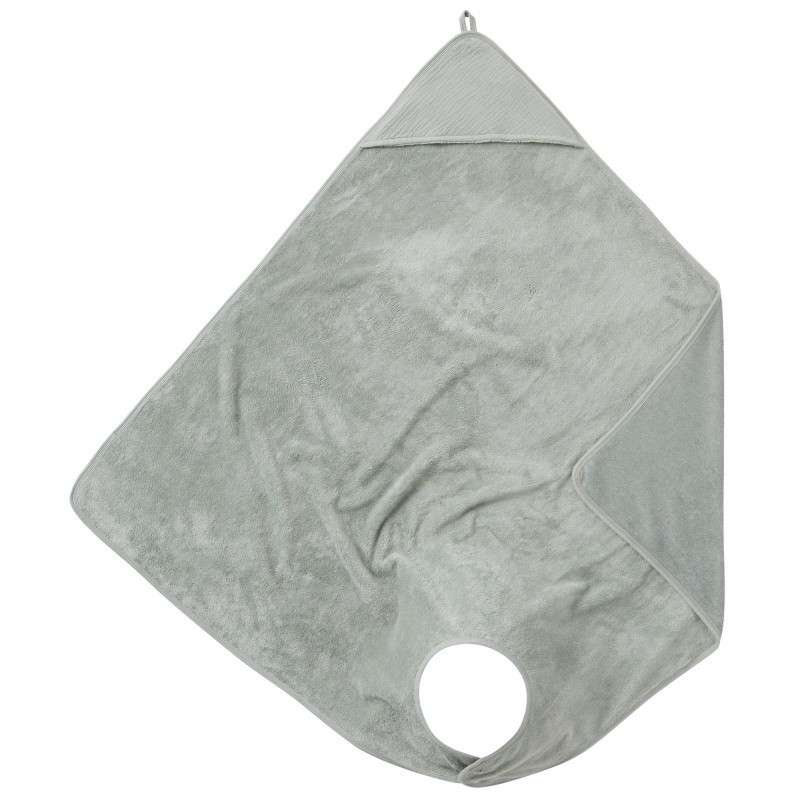 Sortie de bain tablier en bambou BB&CO Vert de gris