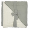 Couverture peluche & gaze 70x100cm BB&CO Mix & Match Vert de gris