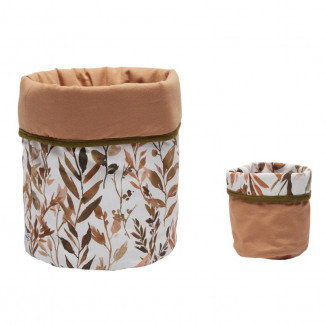 Set de 2 corbeilles de rangement BB&CO Caramel Forest