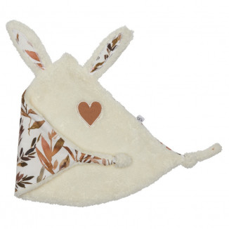 Doudou lapin petit cœur BB&CO Caramel Forest