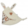 Doudou lapin petit cœur BB&CO Caramel Forest