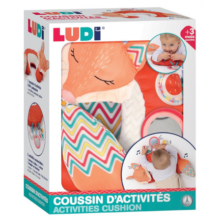 Coussin d'activités renard LUDI