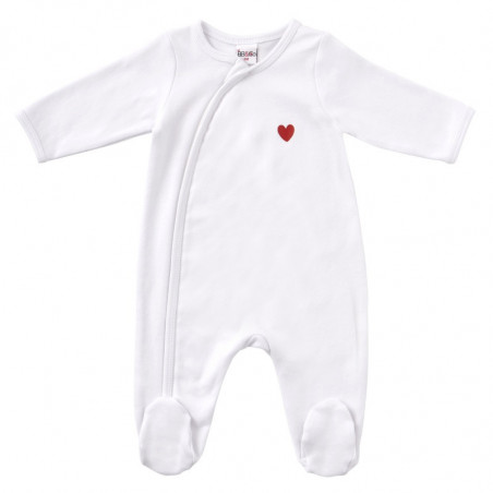 Lot de 2 pyjamas 3m Coeurs BB&CO Ma petite layette