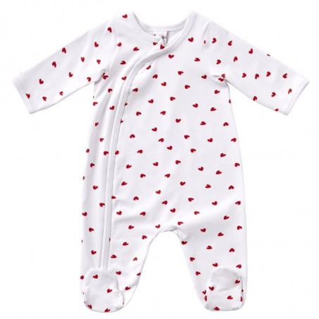Lot de 2 pyjamas 3m Coeurs BB&CO Ma petite layette