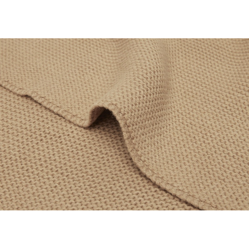 Couverture 75 x 100 cm Basic Knit JOLLEIN Biscuit