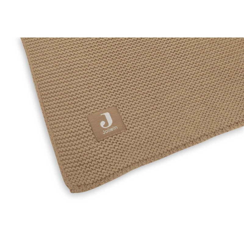 Couverture 75 x 100 cm Basic Knit JOLLEIN Biscuit