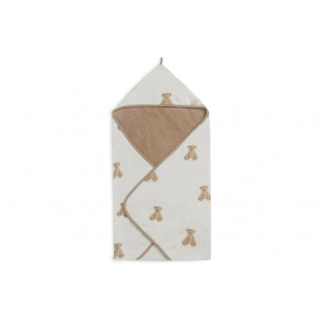 Sortie de bain Gots 75x75 JOLLEIN Teddy bear