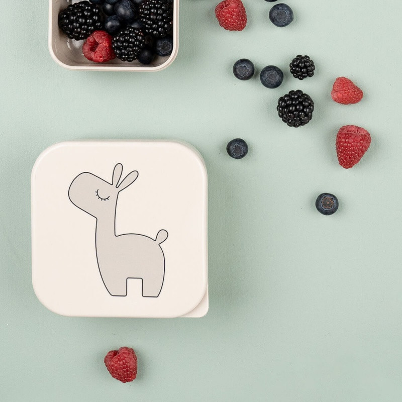 Lot de 3 boîtes à goûter DONE BY DEER Lalee sable