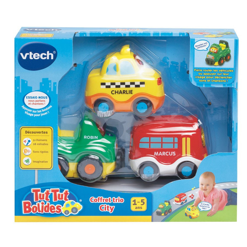 Tut Tut Bolides VTECH Coffret trio city