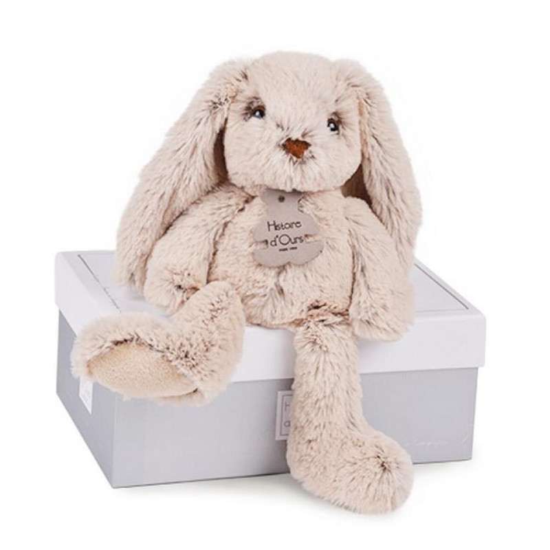 Peluche lapin beige petit modèle HISTOIRE D'OURS Les copains câlins