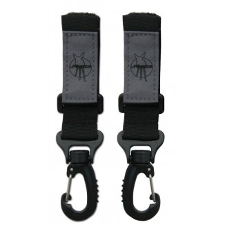 Crochets attache-poussette x2 LASSIG
