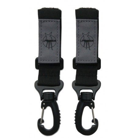 Crochets attache-poussette x2 LASSIG