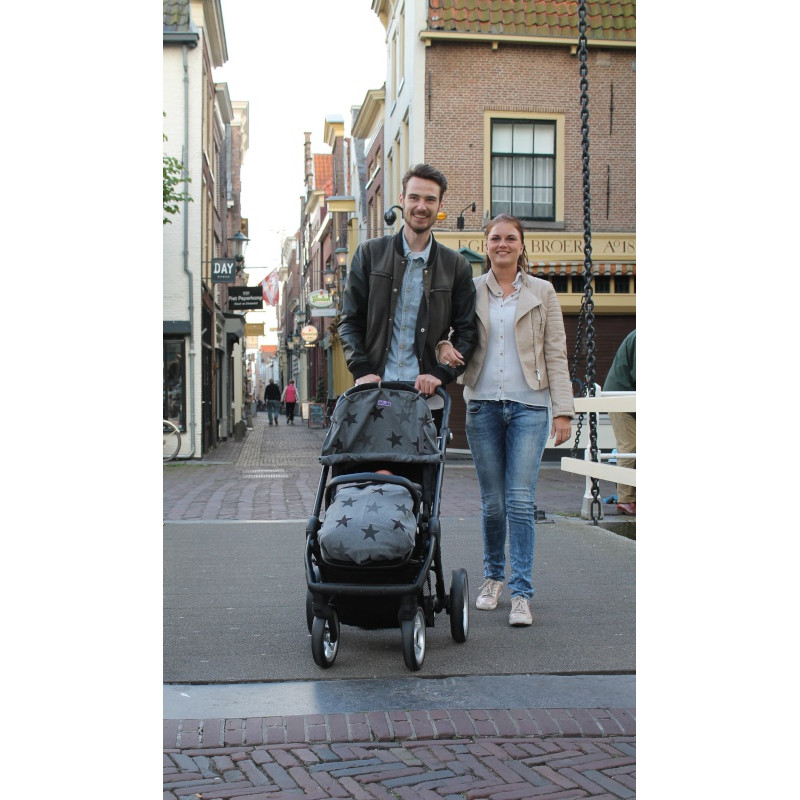 Protection poussette Dooky Cover Design DOOKY Étoiles grises