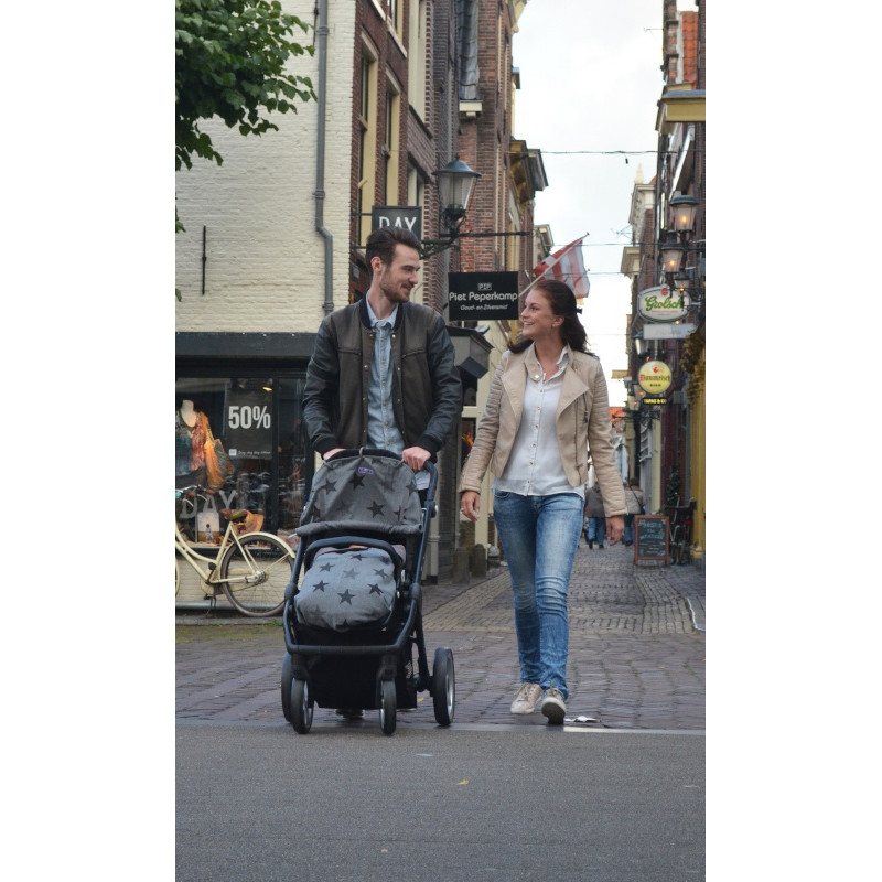 Protection poussette Dooky Cover Design DOOKY Étoiles grises