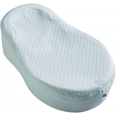 Drap housse Fleur de coton Cocoonababy RED CASTLE Blanc