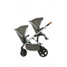 Poussette double 2Go avec 2 assises PERICLES Tweed