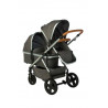Poussette double 2Go avec 2 assises PERICLES Tweed