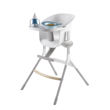 Chaise-haute Up & Down BEABA Grey/White
