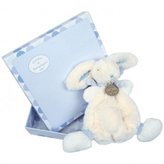 Doudou Lapin Bonbon DOUDOU ET COMPAGNIE Bleu