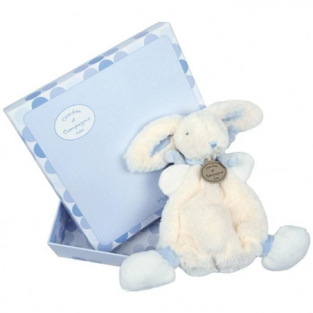 Doudou Lapin Bonbon DOUDOU ET COMPAGNIE Bleu
