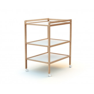 Table à langer 2 étagères AT4 Hêtre verni