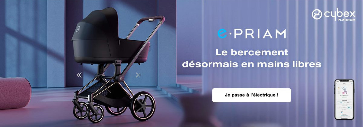Avec la poussette e.Priam, Cybex passe à l'électrique !